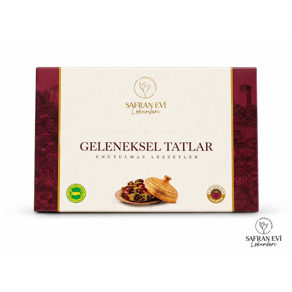 315 GR GELENEKSEL TATLAR SAFRANLI VE ÇİFTE KAVRULMUŞ LOKUM